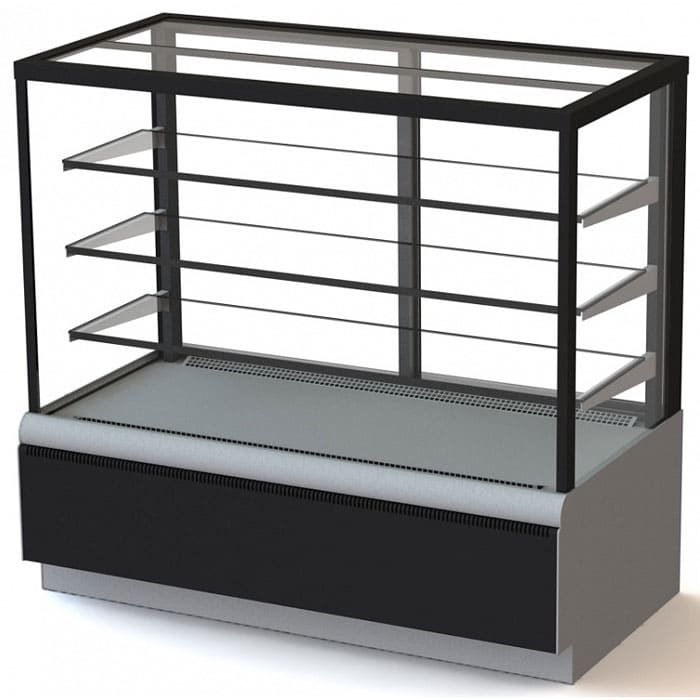 Холодильная витрина кубическая Carboma Техно 900 Люкс Cube в аренду, среднетемпературная, для любой охлажденной продукции