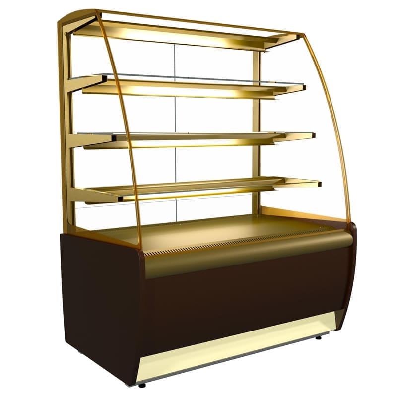 Кондитерская витрина Полюс Carboma 1.3D в аренду, среднетемпературная