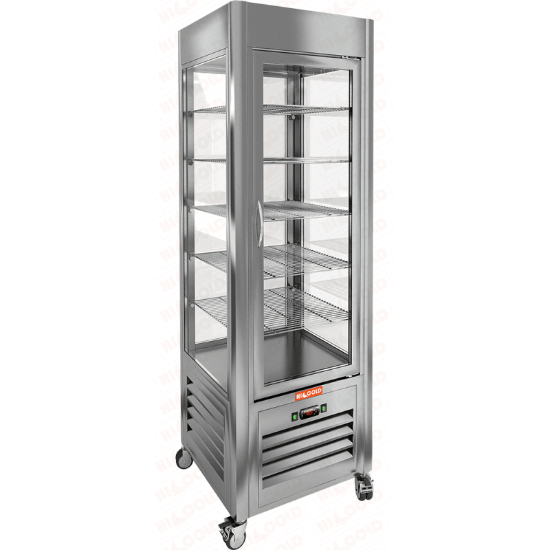 Кондитерская витрина Hicold 350 в аренду, среднетемпературная, вертикальная