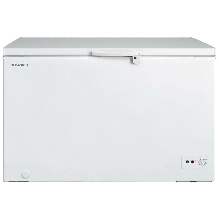 Морозильный ларь 430 Kraft в аренду, низкотемпературный, белый цвет, глухая крышка
