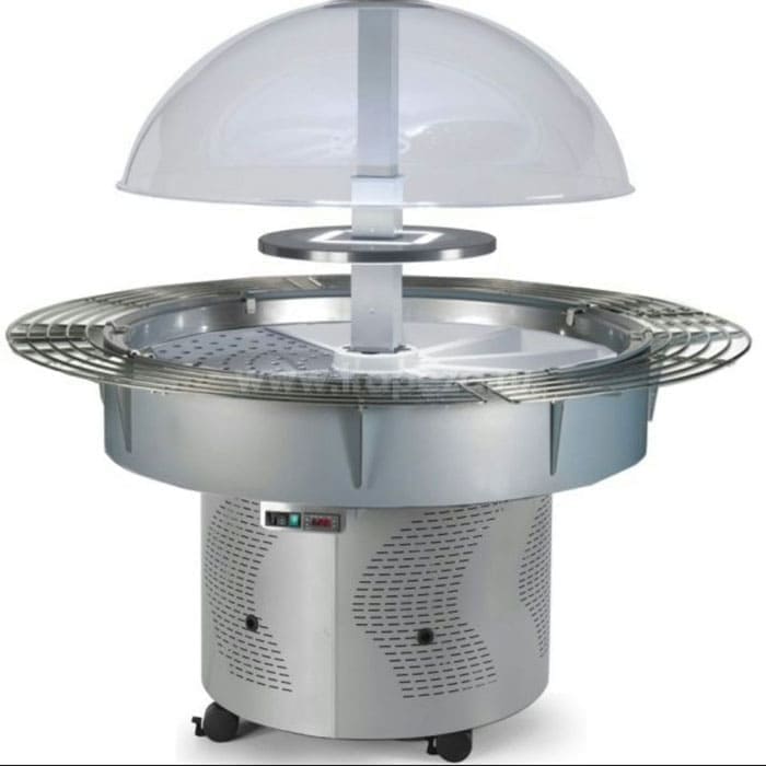 Холодильная витрина купольная Scaiola Isola в аренду, с полками по кругу