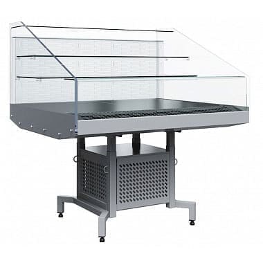 Холодильная витрина промо островная Полюс, аренда, среднетемпературная