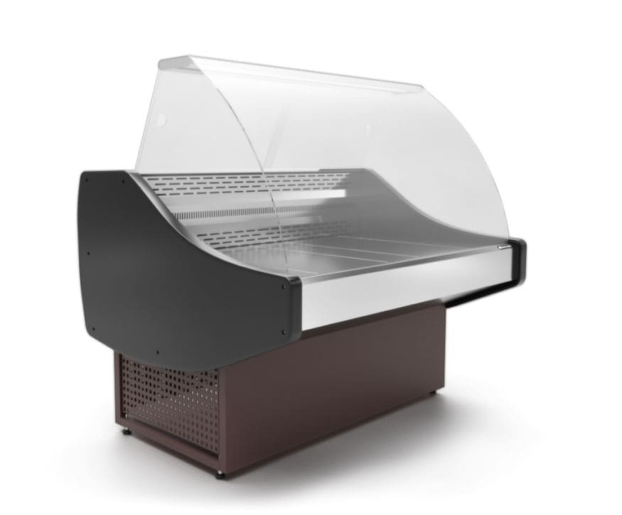 Холодильная витрина Арктика 1200U в аренду, универсальная, идеальна для выставки, с запасником