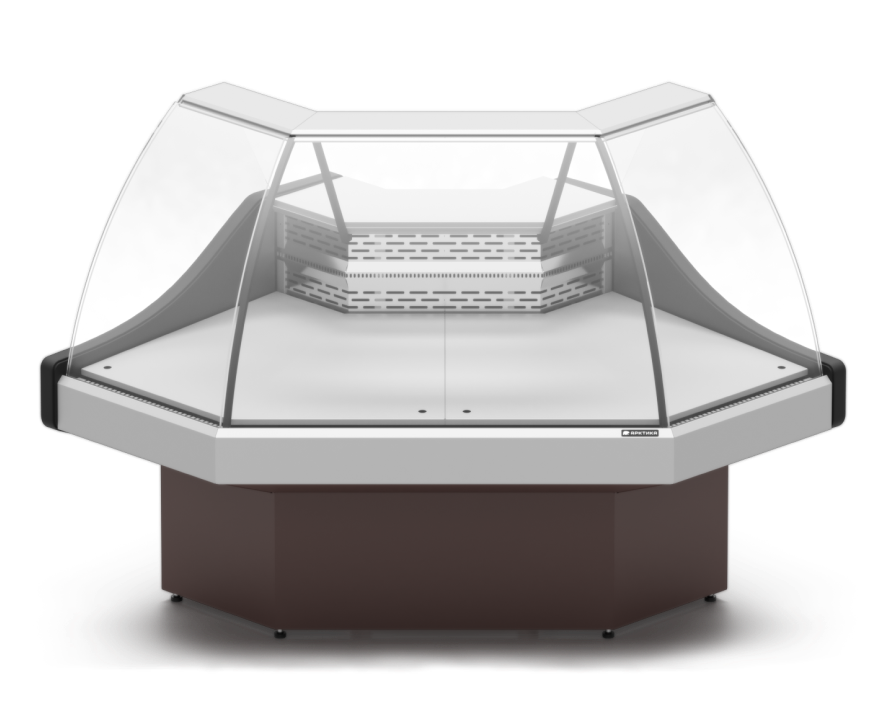 Холодильная витрина угловая Арктика КВС в аренду, среднетемпературная