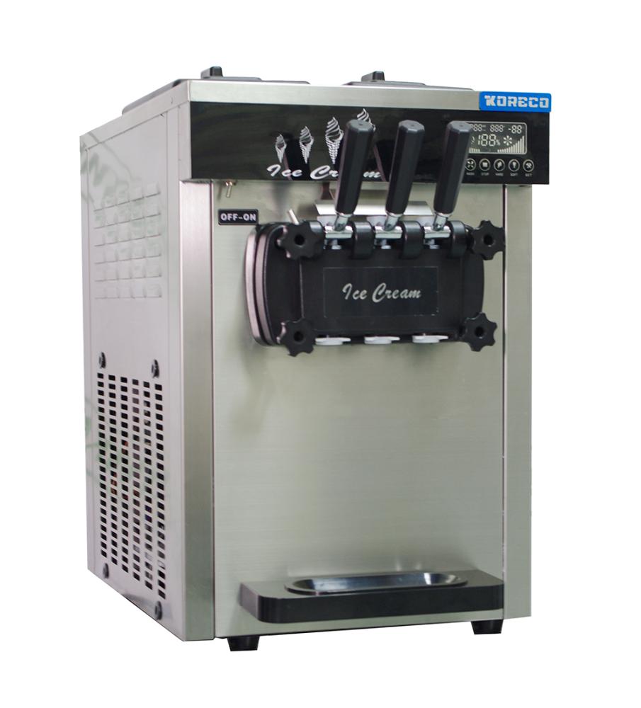 Фризер для мороженого Koreco SSI224 в аренду, 3 рожка, 3 вкуса, 9 литров