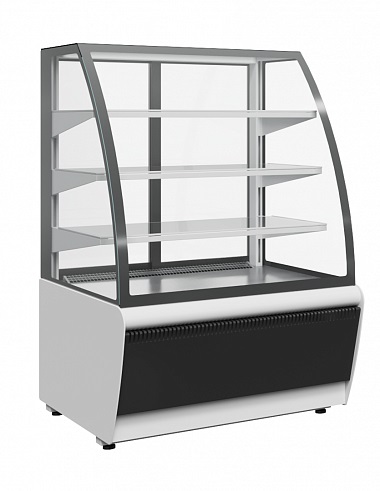 Холодильная витрина Carboma Техно 900 Люкс полукруглая в аренду, среднетемпературная, для любой охлажденной продукции