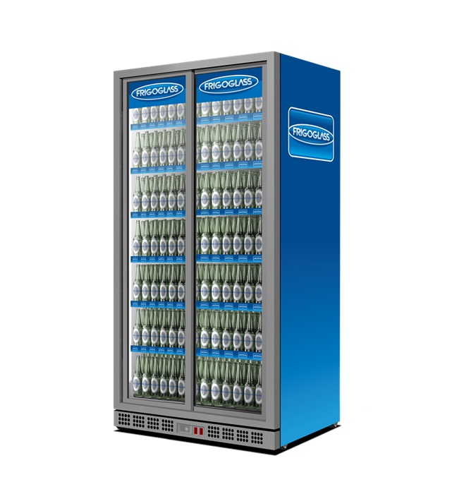 Холодильный шкаф Frigoglass MAX 1000SD в аренду, среднетемпературный, раздвижные двери